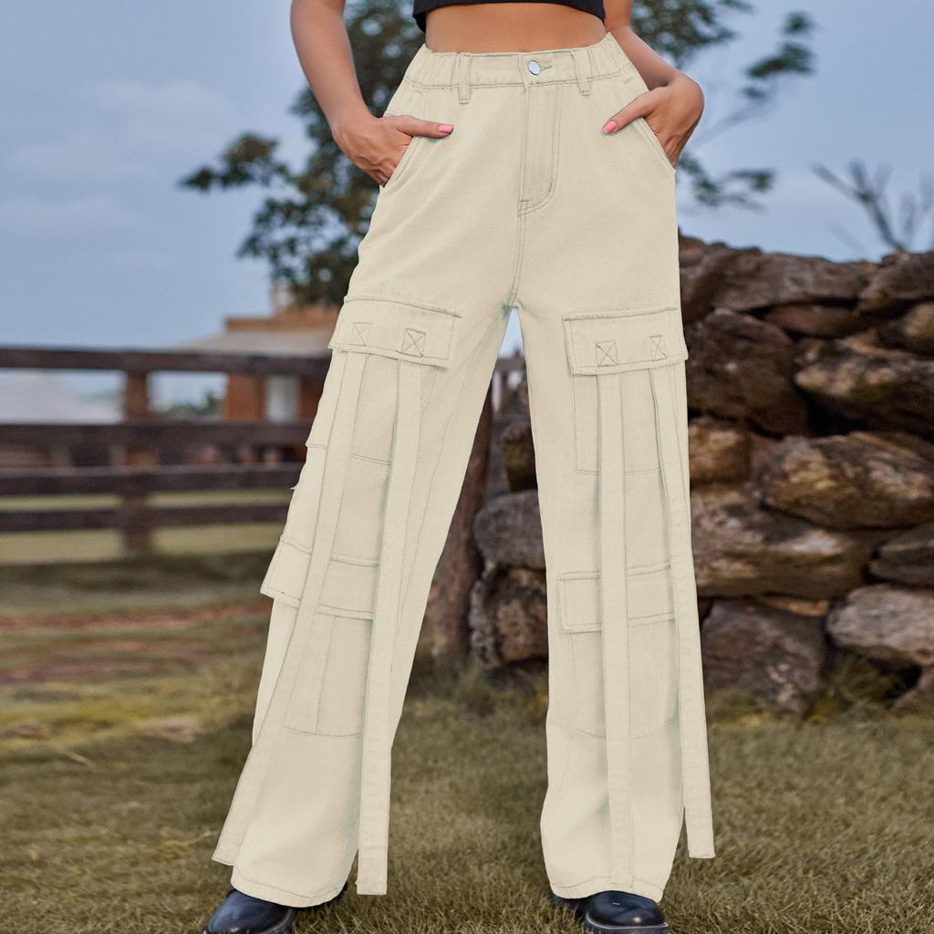 YYFS Женские модные повседневные летние весенние джинсовые однотонные брюки с принтом, брюки и капри