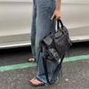 Большая вместительная сумка через плечо Hundred Niche Rivet Motorcycle Bag ABG Spice Girl Bag