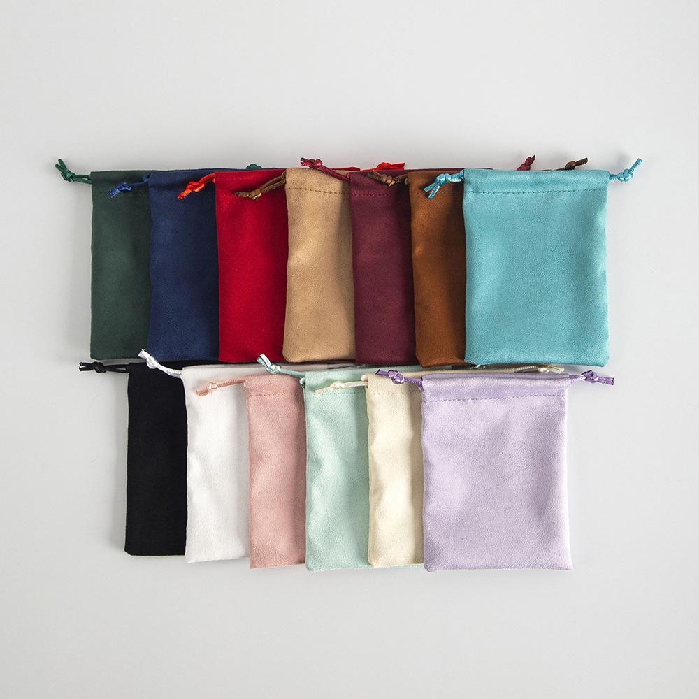 10 шт. бархатных фланелевых мешочков на шнурке, маленькие подарочные сумки для ювелирных изделий 5x7 см, 7x9 см, 8x10 см, рождественские свадебные сувениры для гостей, мешочки для конфет