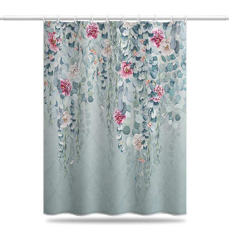 Утолщенная водонепроницаемая занавеска для ванной комнаты, устойчивая к плесени, занавеска для душа, занавеска для душевой перегородки, занавеска для душа, занавеска для ванной комнаты, бесплатная перфорация