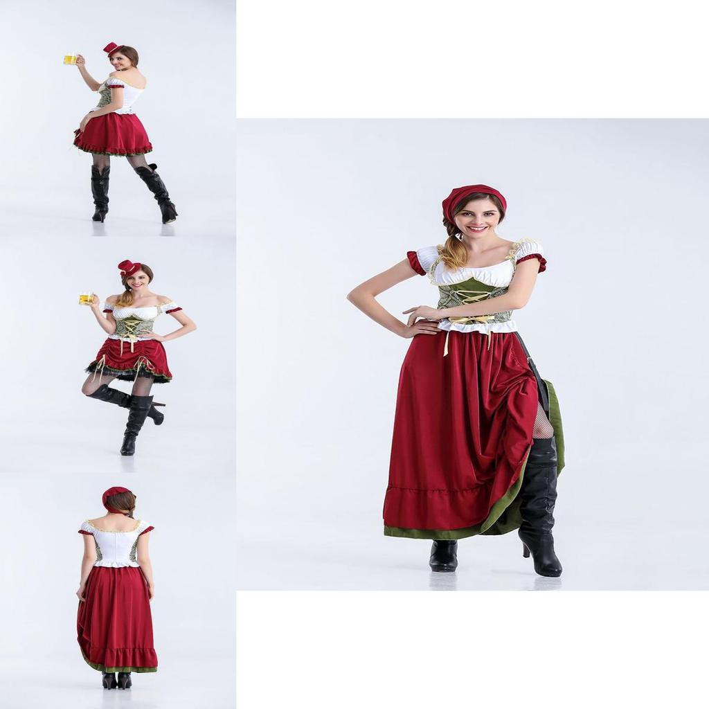 Премиальный модный костюм шармианки для женщин в стиле девушки из пивного сада на Хэллоуин с классическим шармом