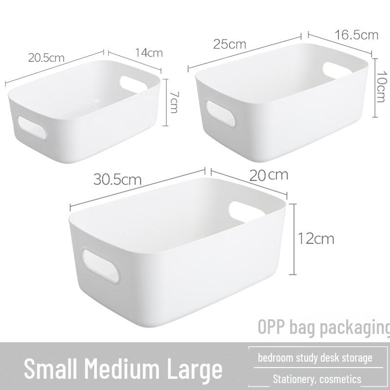 Household Plastic Storage Box for Desktop, Kitchen, Clothing, and Cosmetics, Thickened Design for Organizing Sundries.