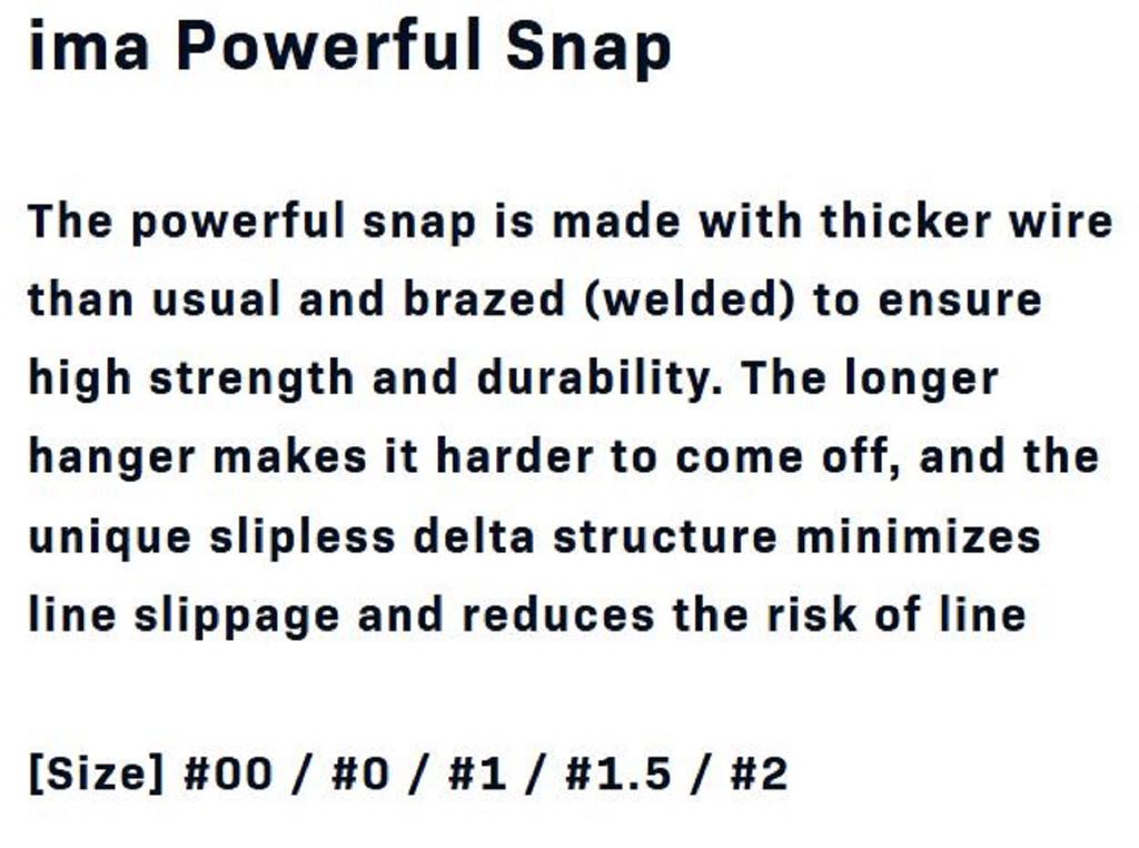Ima Powerful Snap Size 0 (2522)