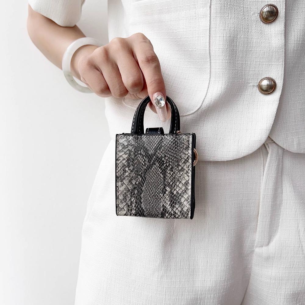 Бренд тренда легкой роскоши Сумка-кроссбоди на шнурке-змейке Кожаный чехол для беспроводных Bluetooth-наушников для Airpods 4 3 2 1 Pro 1 2 Ударопрочный чехол