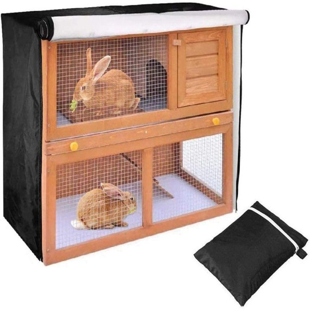 Dust Cover Rabbit Hutch Cover Waterproof Pet Bunny Cage Pet Home Supplies Wire Cage Sleeve Outdoor
