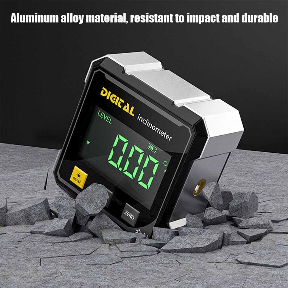 4-Side Magnetic Digital Angle Gauge With Laser Electronic Protractor Horizontometer Inclinometer Angle Ruler Slope Measuring