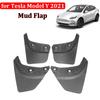 Mudguards Mud Flaps For Tesla Model Y 2023 Original Modification Accessories Mud Guard Wild Fenders Flares Exterior Mudflaps