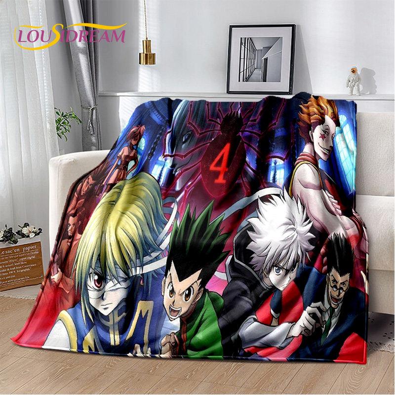 HxH аниме Hunter×Hunter Мягкое плюшевое одеяло с героями мультфильмов, фланелевое одеяло, одеяло для гостиной, спальни, кровати, дивана, чехол для пикника