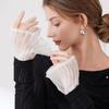 White Lace Ruffles Decoration Cuff Wrist Warmer Ladies Romantic Wristband Fashion Shirt Sweater Detachable Pleated Sleeves