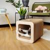 Когтеточка для кошки - CREATIVE PETS - Картонный домик - 37 x 30 x 30 см - Коричневый - Прочный