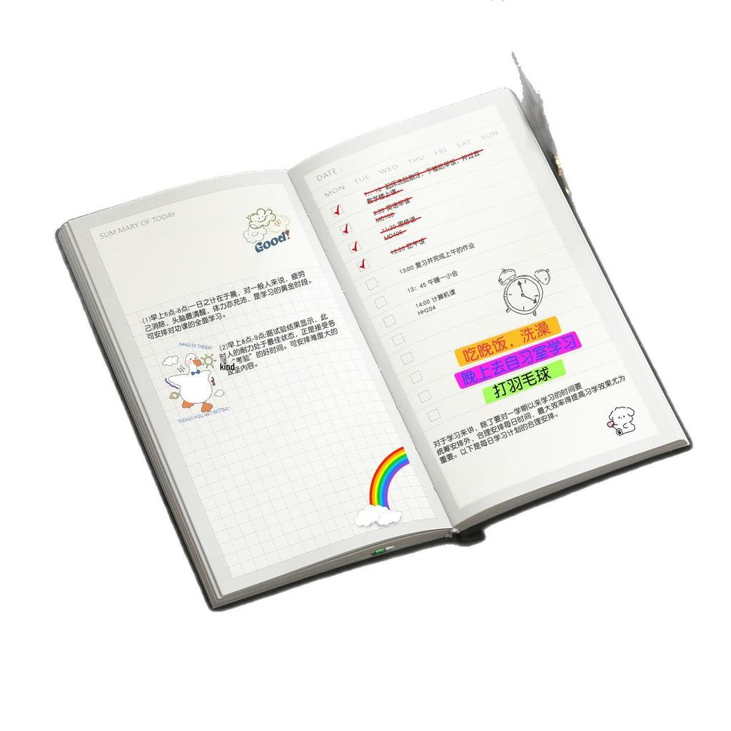 Креативный студенческий планер самодисциплины для учебы: Ежедневник и еженедельник для офиса и тайм-менеджмента