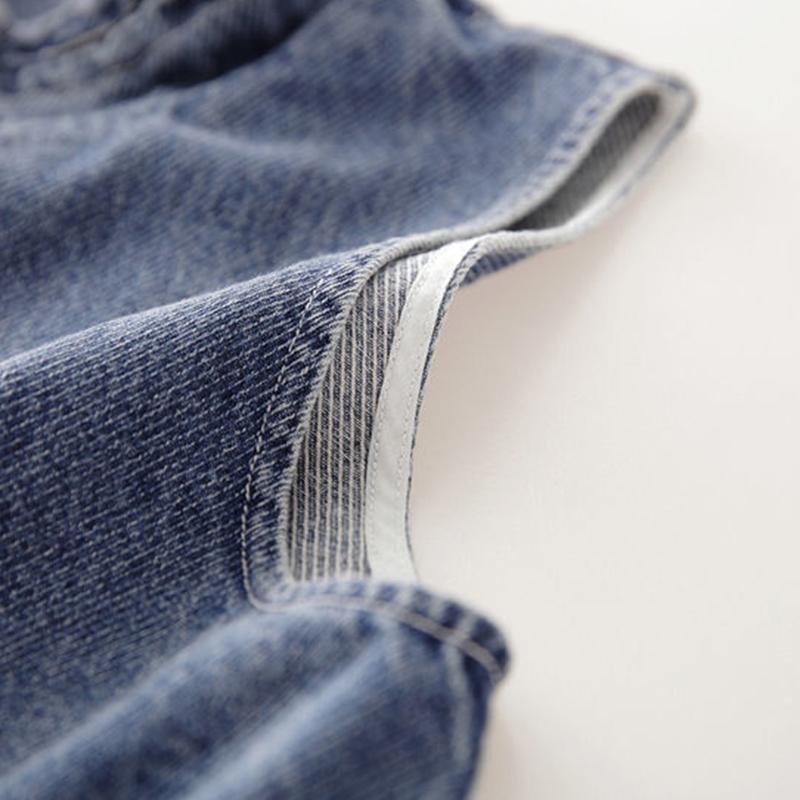 Джинсовый жилет больших размеров без рукавов, весна-лето и осень, женская куртка, жилет, женские топы, ковбойский жилет