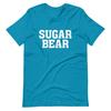 Футболка с изображением cereal SUGAR BEAR, хрустящая, синяя, с коротким рукавом, унисекс
