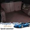 Кожаный коврик в багажник для Peugeot 4008 2012-2018, аксессуары, подкладка для груза, интерьер багажника