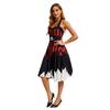 Новое Хэллоуинское платье Женское платье на бретелях с принтом Платье для сценического выступления Женское