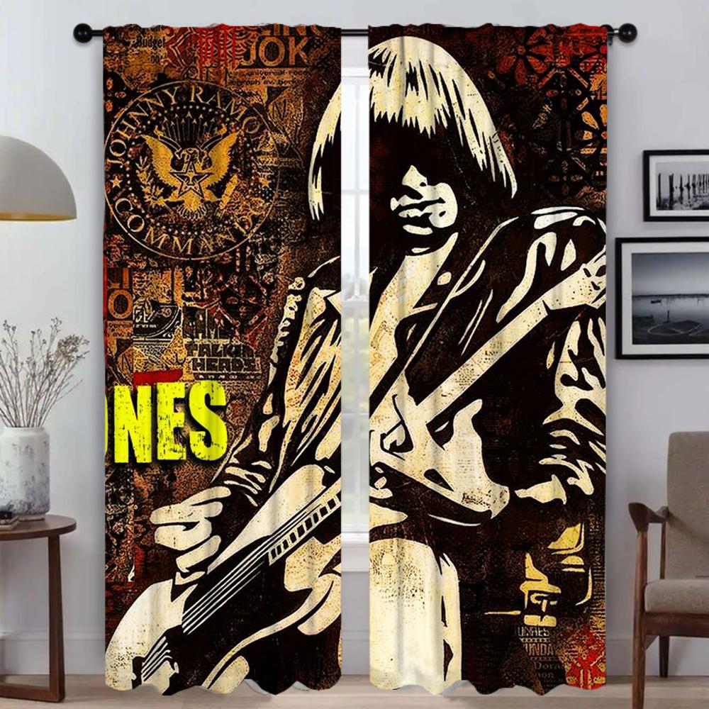 Разделительные шторы Ramones для современной гостиной, шторы для затемнения, шторы для домашнего интерьера, 2 штуки, тюль для штор на окна в спальню