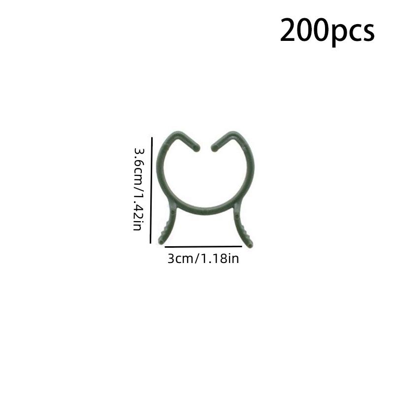 100/200 шт. зажимы для поддержки растений для вьющихся растений многоразовые зажимы для захвата садовых овощей и томатов