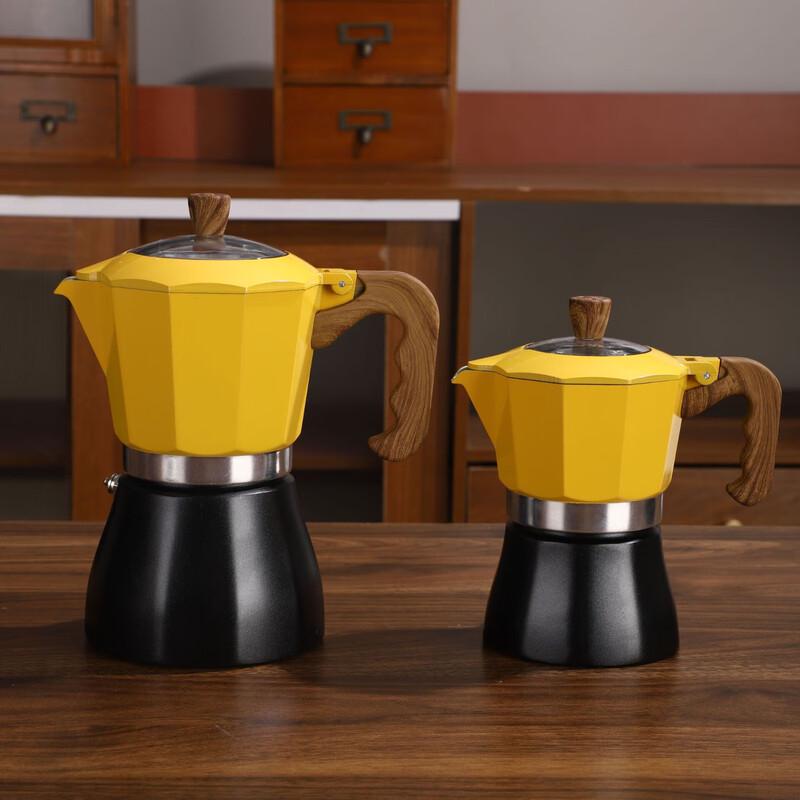 Dual Valve Octagonal Aluminum Moka Pot