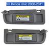 Front Sun Visor Panel Interior Sunvisor Makeup Mirror For Honda Civic 8th EX LX Sedan SI Coupe 2006-2011