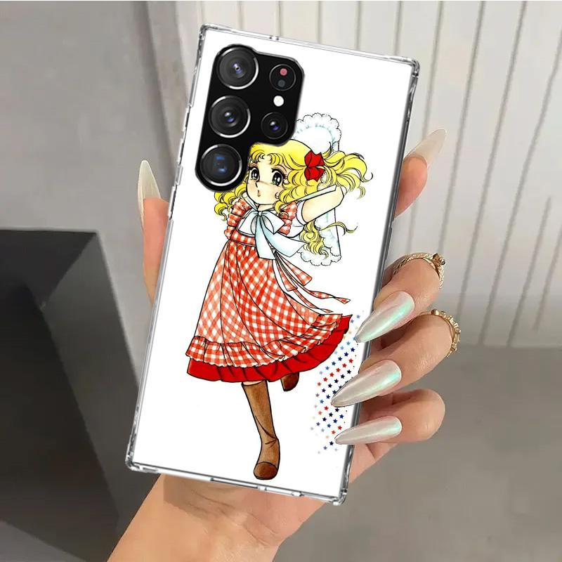 Аниме Конфетный Чехол для Телефона для Samsung Galaxy S26 S24 S23 Ultra S25 Edge S22 S21 Plus S20 FE + Мягкий Печатный Чехол Funda Galaxy S25 S24