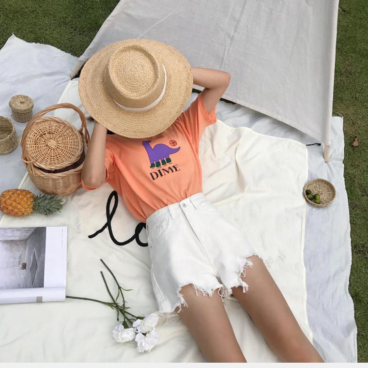 Летние женские джинсовые шорты, классические винтажные повседневные джинсы с высокой талией, женские шорты, брюки