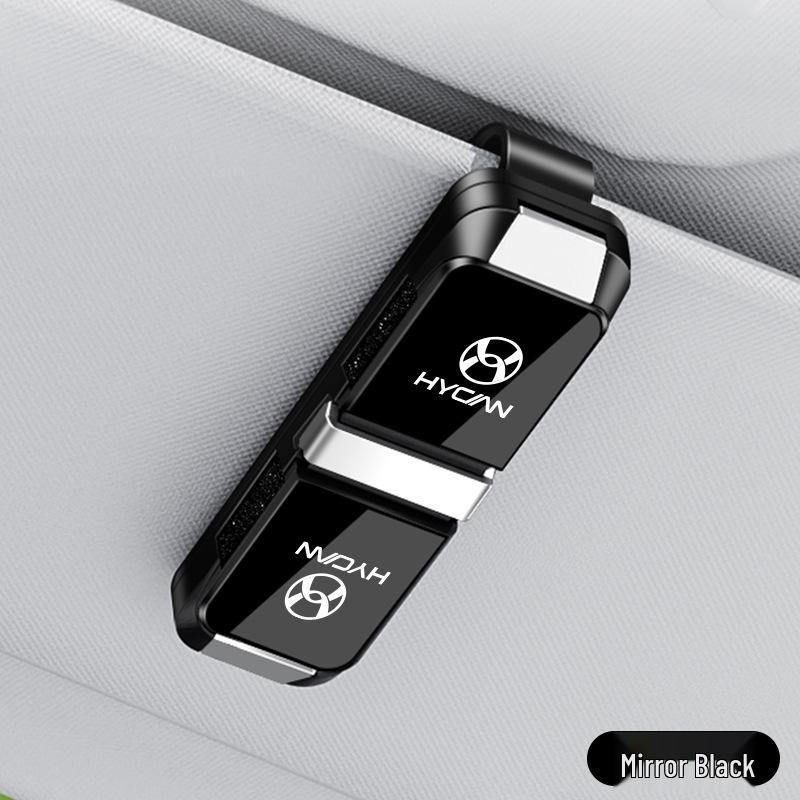 Hecheng A06 Car Glasses Holder: Two-Way Clip, Sun Visor & Sunglasses Holder Z03 007