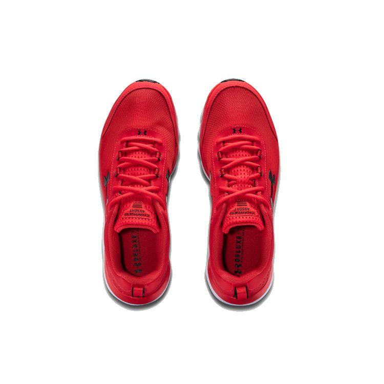 Under Armour Charged Assert 8 Comfortable Low-Top Running Shoes Men Sneaker Red White 3021952-602