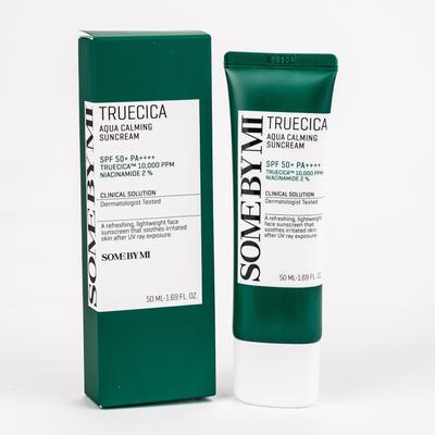 TRUECICA AQUA CALMING SURFACREAM 50мл, Увлажнение, Корейская косметика, Kbeauty, пробник