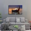 YjanzP Viking Ship Classical Seascape Poster Wall Art Canvas Painting Posters and Prints Wall Art Pictures for Living Room Bedroom Background Wall