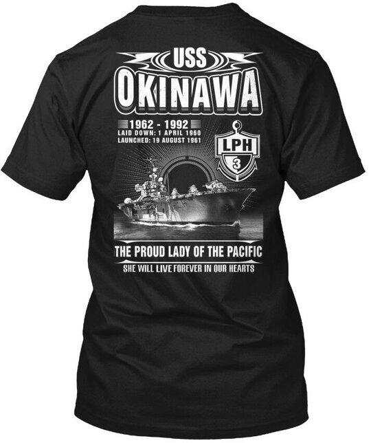Футболка Uss Okinawa Lph-3 Lph 3 Гордая Леди Тихого океана Сделано в США Размер от S до 5XL Унисекс Футболка