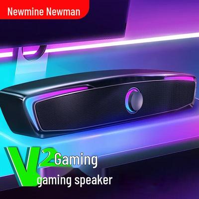 Игровые компьютерные колонки Newmine V2, китайская вилка (адаптер в комплекте)