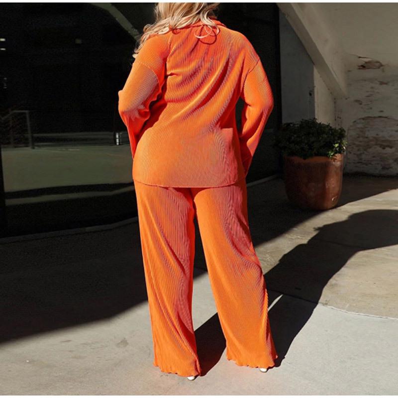 Женский повседневный костюм в европейском и американском стиле с плиссировкой разных цветов