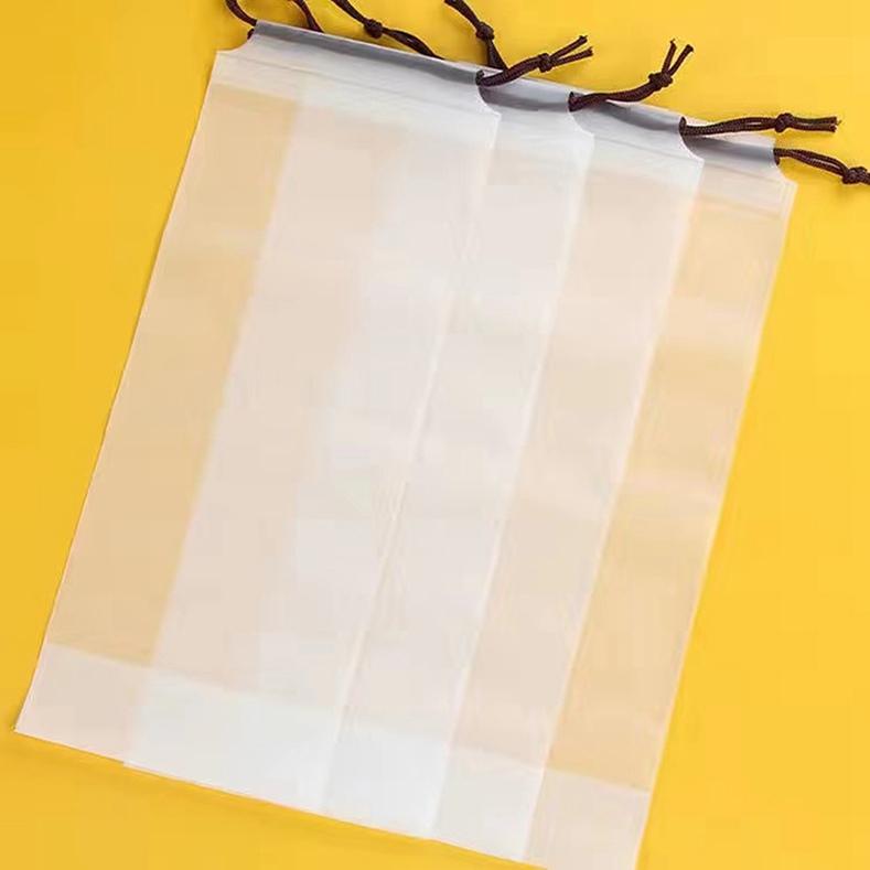 Компактный и портативный водонепроницаемый зонт с прозрачным мешочком на кулиске для хранения