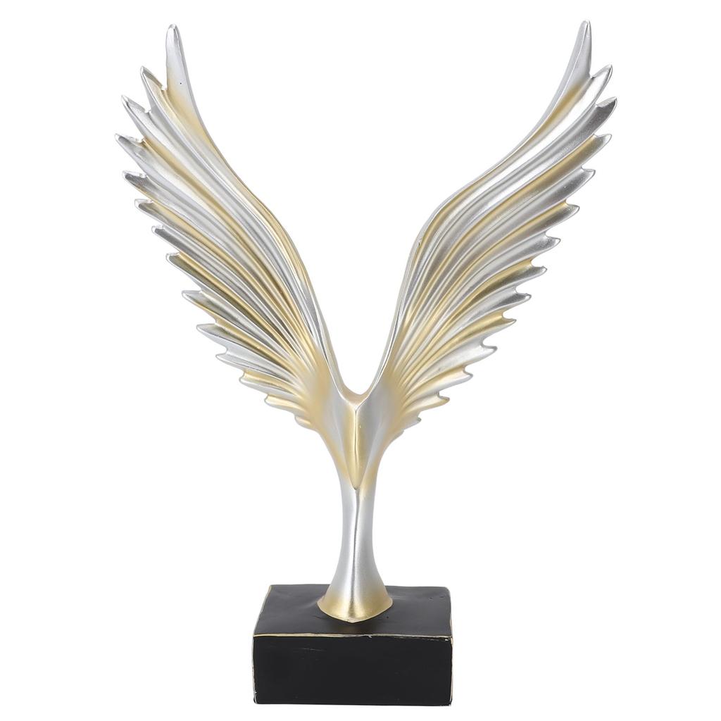 Resin Eagle Figurine Home Decor Abstract Eagle Wing Statue Sculpture Ornament Crafts Office Desk Dec