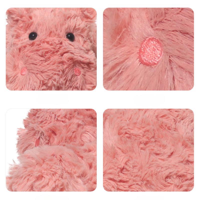 Мягкая игрушка бегемот, милая кукла, супер мягкая маленькая кукла бегемот, спящая кукла, тканевая кукла