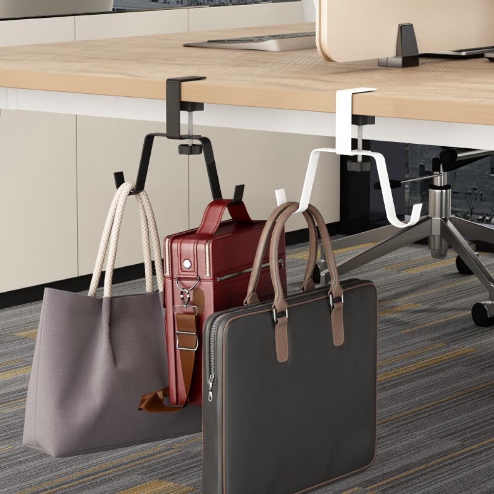 Punch-free Table Desk Hanger Adjustable Handbag Rack Holder Backpack Storage Hook for Desk Side