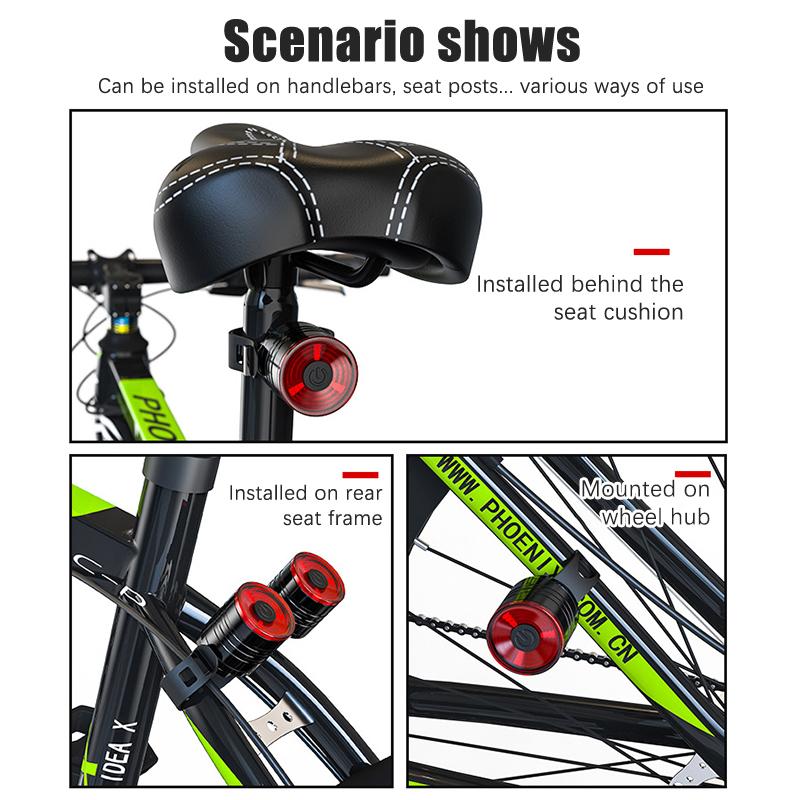 Велосипедные задние фонари, алюминиевые фонари для шлема, ночные предупреждающие огни, светодиодные передние фонари для горного велосипеда, задние фонари