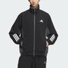 Adidas Woven Logo Color Block Sports Casual Long Sleeve Jacket Men Jackets Black KC3920