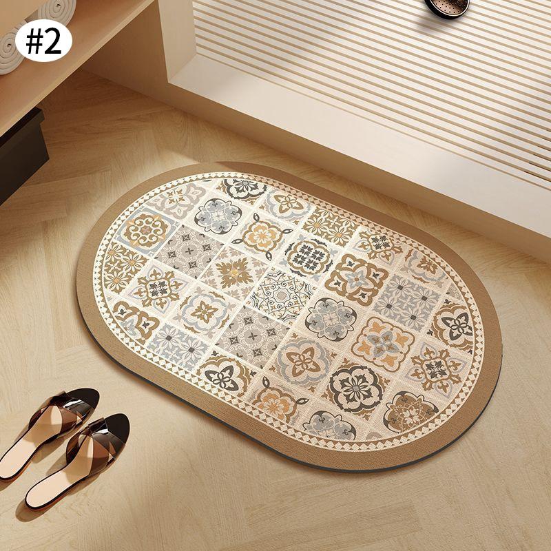 Нескользящий коврик для ванной, суперабсорбирующий коврик для ванной из диатомита, коврик для ванной, коврик для входа в душевую, коврик для ног в туалете, ковер для ванной комнаты
