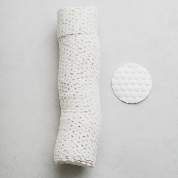 Somisome Неотбеленные круглые тисненые хлопковые диски 100 штук