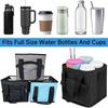 No-Spill Vehicle Drink Storage Bag 4 Compartment Car Cup Storage Pouch  Daily Driving