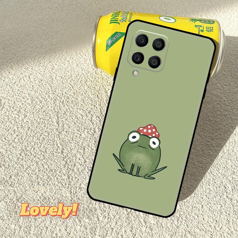 Милый Чехол-Лягушка с Грибом Для Samsung Galaxy M52 M36 M06 M16 M56 M33 M15 M55 M31 M13 M12 M14 M53 M32 M35 M34 M54