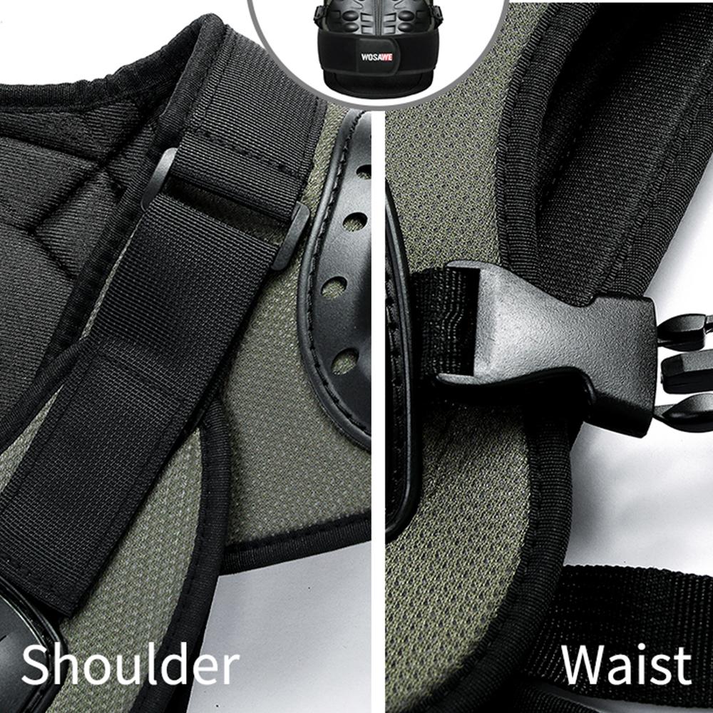 Wosawe Защитный жилет для мотоцикла для взрослых, бронежилет, гоночная куртка для мотокросса, защита спины, защитный жилет для тела Adulit, бронежилет, гоночная куртка для мотокросса