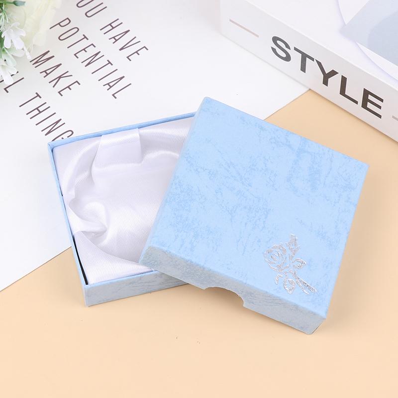 Квадратный футляр для упаковки ювелирных изделий с цветочным принтом, коробка для демонстрации браслетов, ожерелье, картонная подарочная коробка, органайзеры для ювелирных изделий