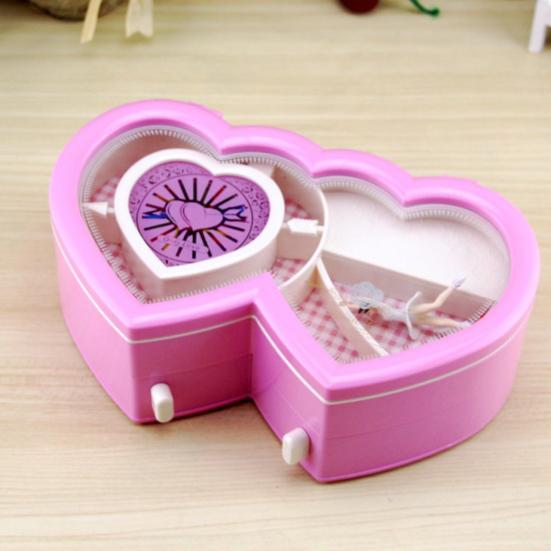 Специальная музыкальная шкатулка для драгоценностей с нежной гладкой поверхностью ящика