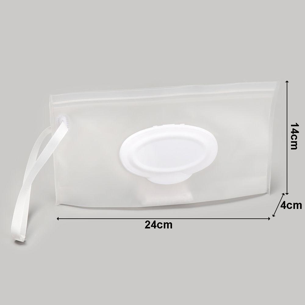 Easy-carry Snap Strap Cleaning Wet Wipes Bag Mask Case Cosmetic Container Napkin Storage Pouch