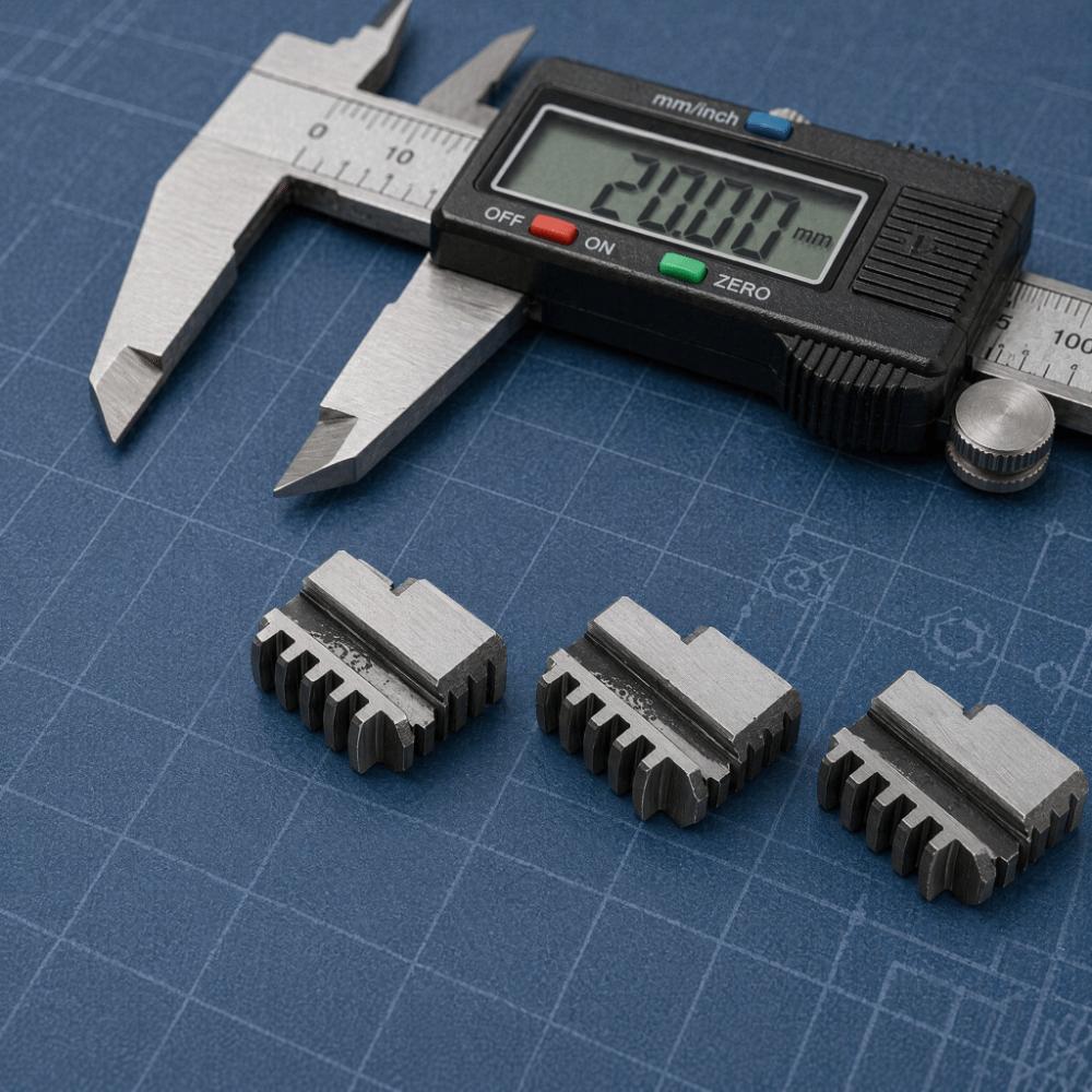 3pcs Durable 20CrMnTi K11-100 Internal Jaw Long Service Life High Strength 4in Chuck Jaw Steel Chuck Jaw Lathe Chuck