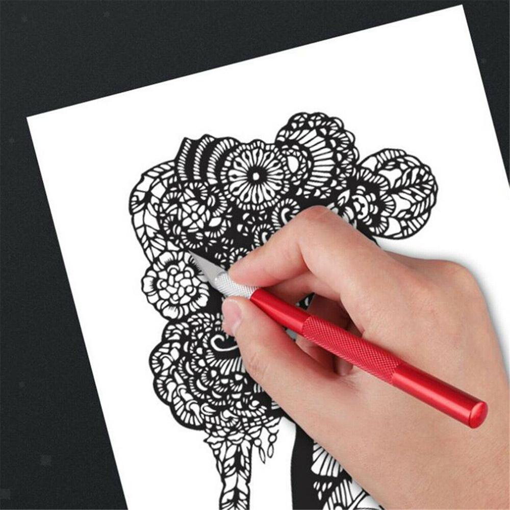 Metal Carved Surgical Scalpel Knife Blade Wood Carving Engraving Knife Blades Engrave Chapter