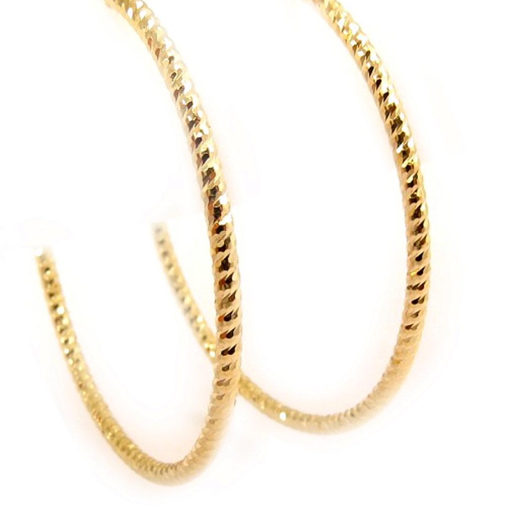 Les Trésors De Lily [L4573] - Позолоченные серьги-кольца «Хореография» - 45x2 мм