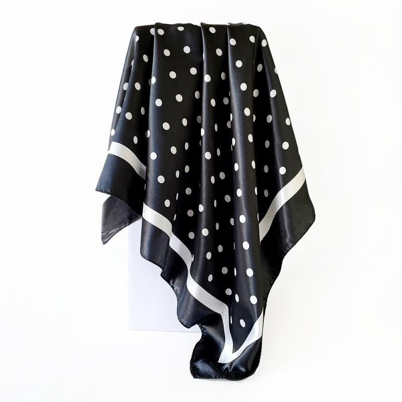 Wave headscarf women's artificial silk scarf 90 large square scarf satin shawl scarf